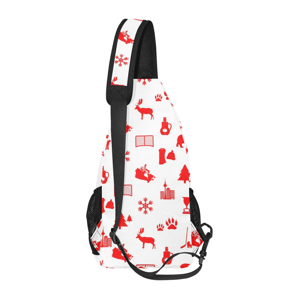 Canada Pattern Print Design 04 All Over Print Chest Bag