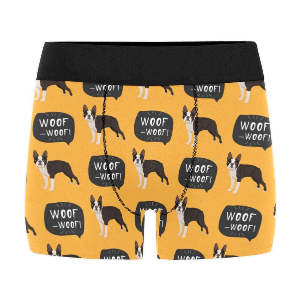 Boston terrier design pattern Men's All Over Print Boxer Briefs Men's Underwear