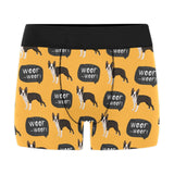 Boston terrier design pattern Men's All Over Print Boxer Briefs Men's Underwear