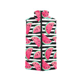 Watercolor paint textured watermelon pieces Women's Padded Vest