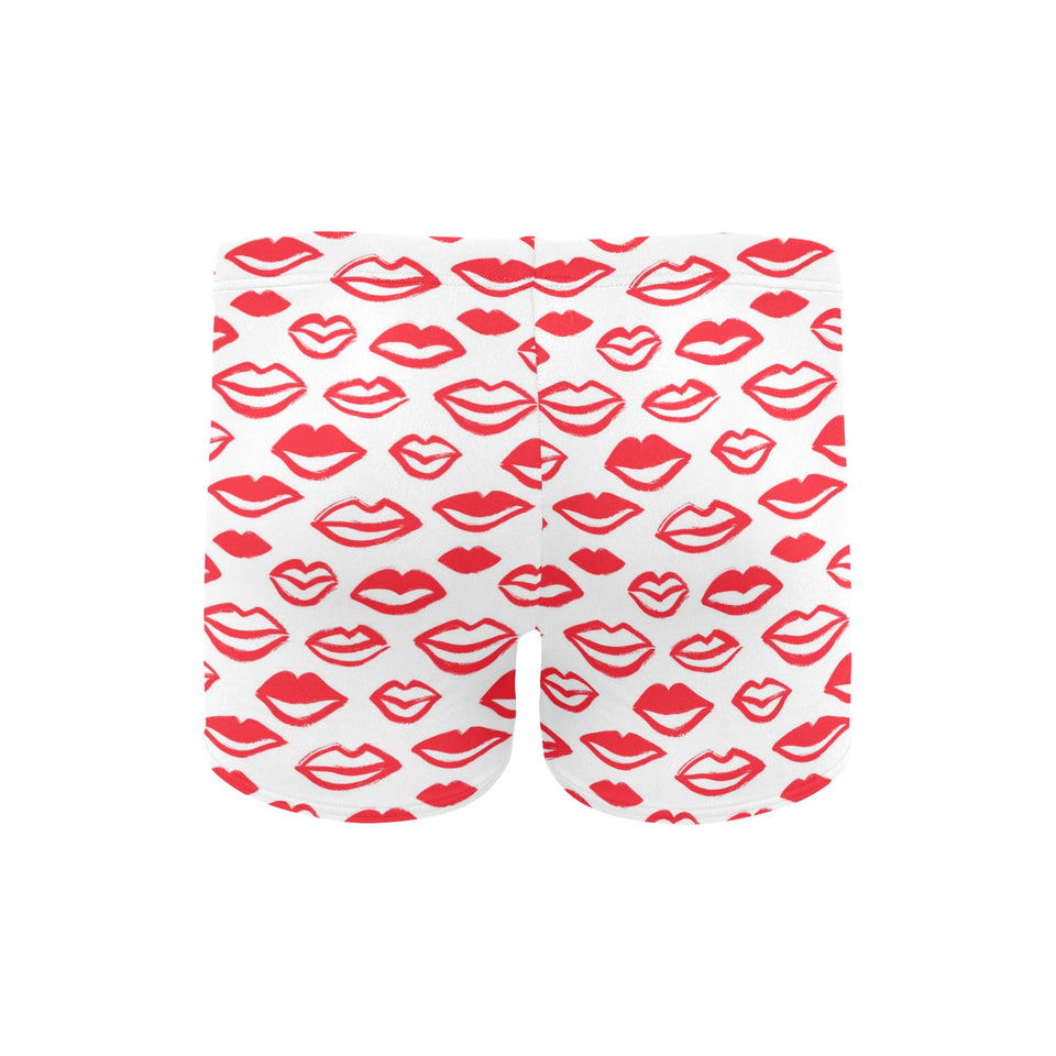 Lips Pattern Print Design 05 Men's Swimming Trunks