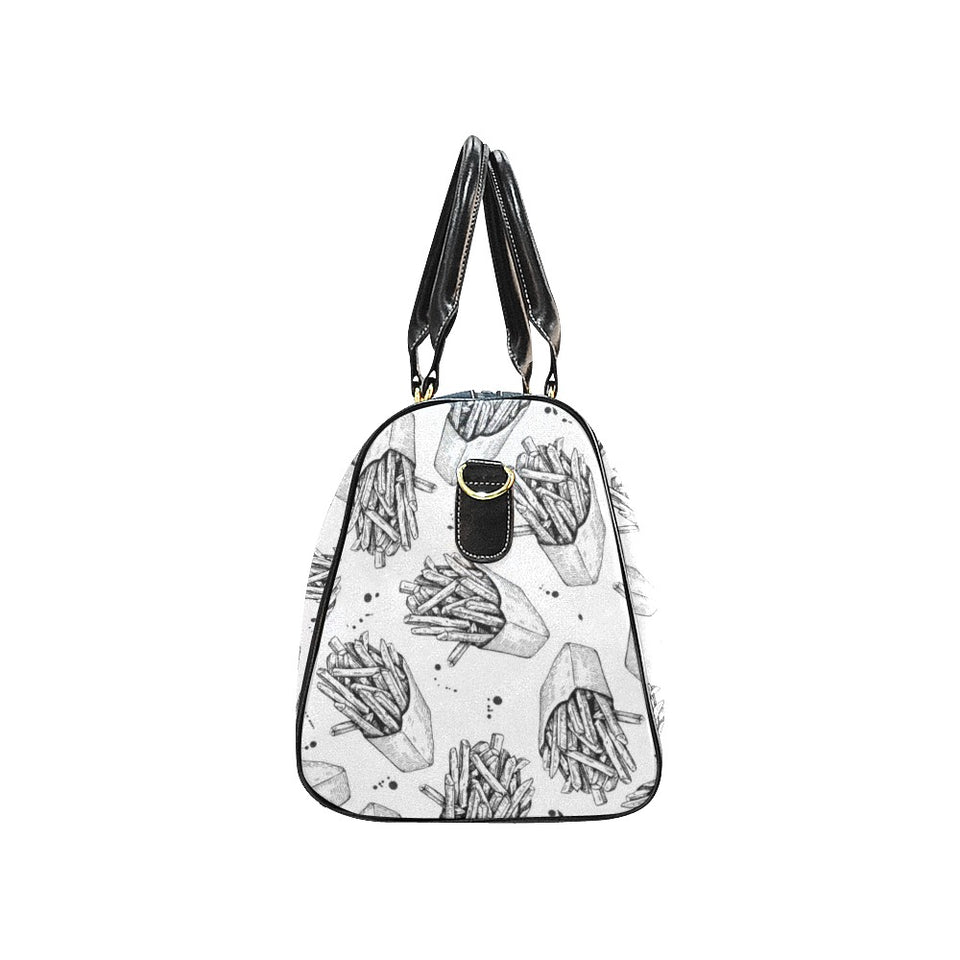 Hand drawn french fries pattern Travel Bag