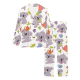 Cute koalas teapots tea Women's Long Pajama Set