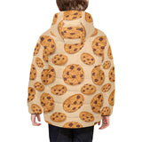 Cookie pattern Kids' Boys' Girls' Padded Hooded Jacket