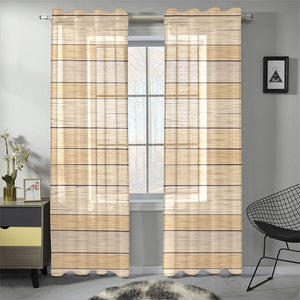 Wood Printed Pattern Print Design 01 Gauze Curtain