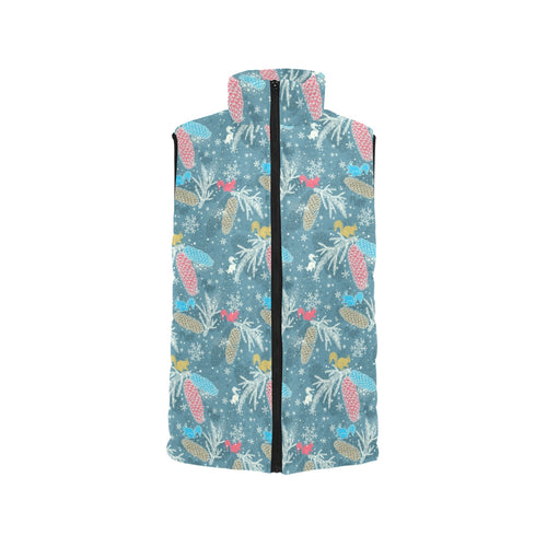 Squirrel Pattern Print Design 01 Men's Padded Vest