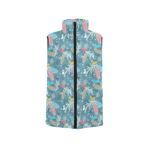 Squirrel Pattern Print Design 01 Men's Padded Vest