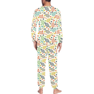 Tennis Pattern Print Design 03 Men's All Over Print Pajama