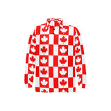 Canada Pattern Print Design 05 Men's Long Sleeve Polo Shirt