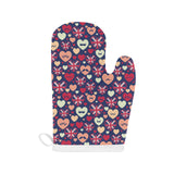 British Pattern Print Design 02 Heat Resistant Oven Mitts