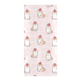 Cute Shiba Inu Dog Apple pattern Beach Towel