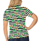 Horseshoes Pattern Print Design 01 Women's All Over Print Polo Shirt