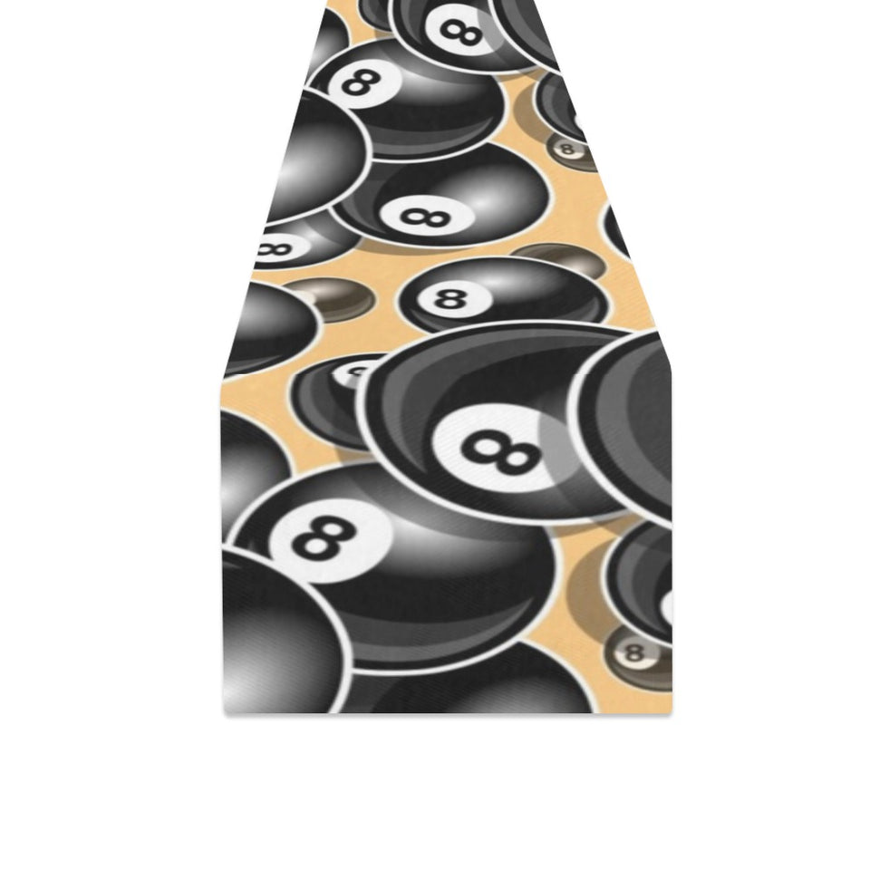 Billiard Ball Pattern Print Design 04 Table Runner