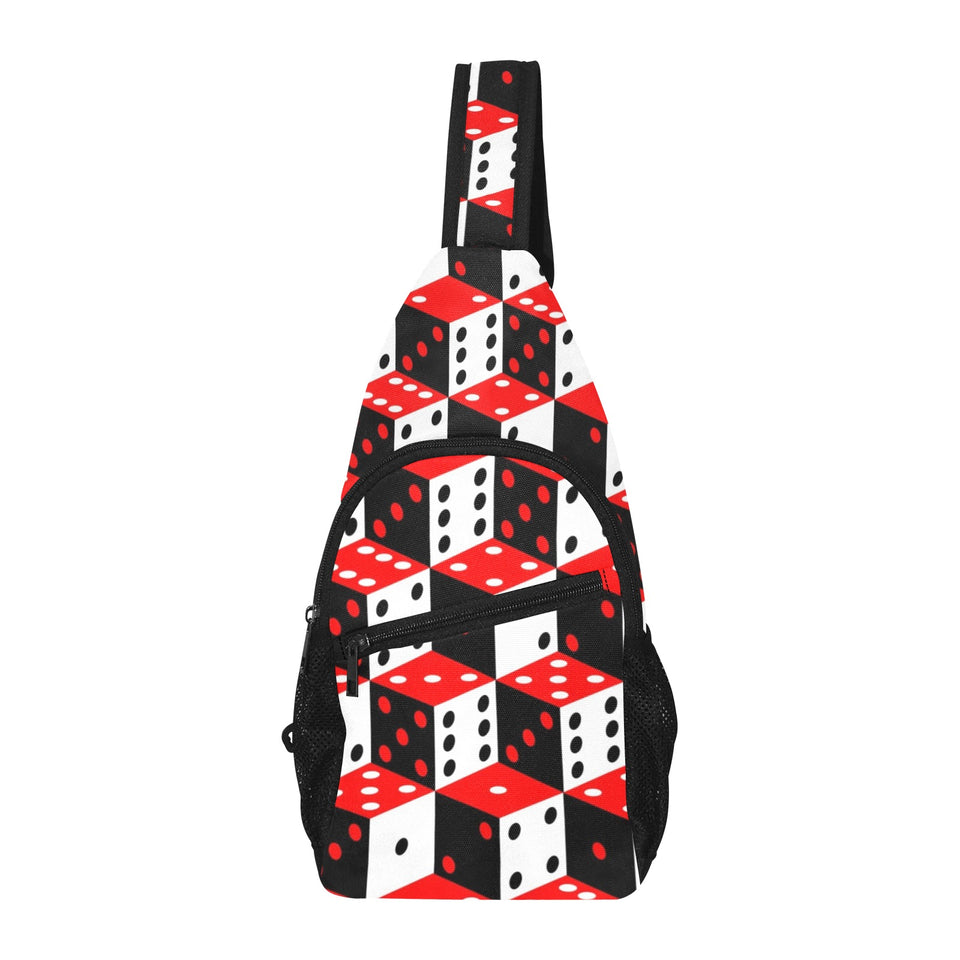 Dice Pattern Print Design 02 All Over Print Chest Bag