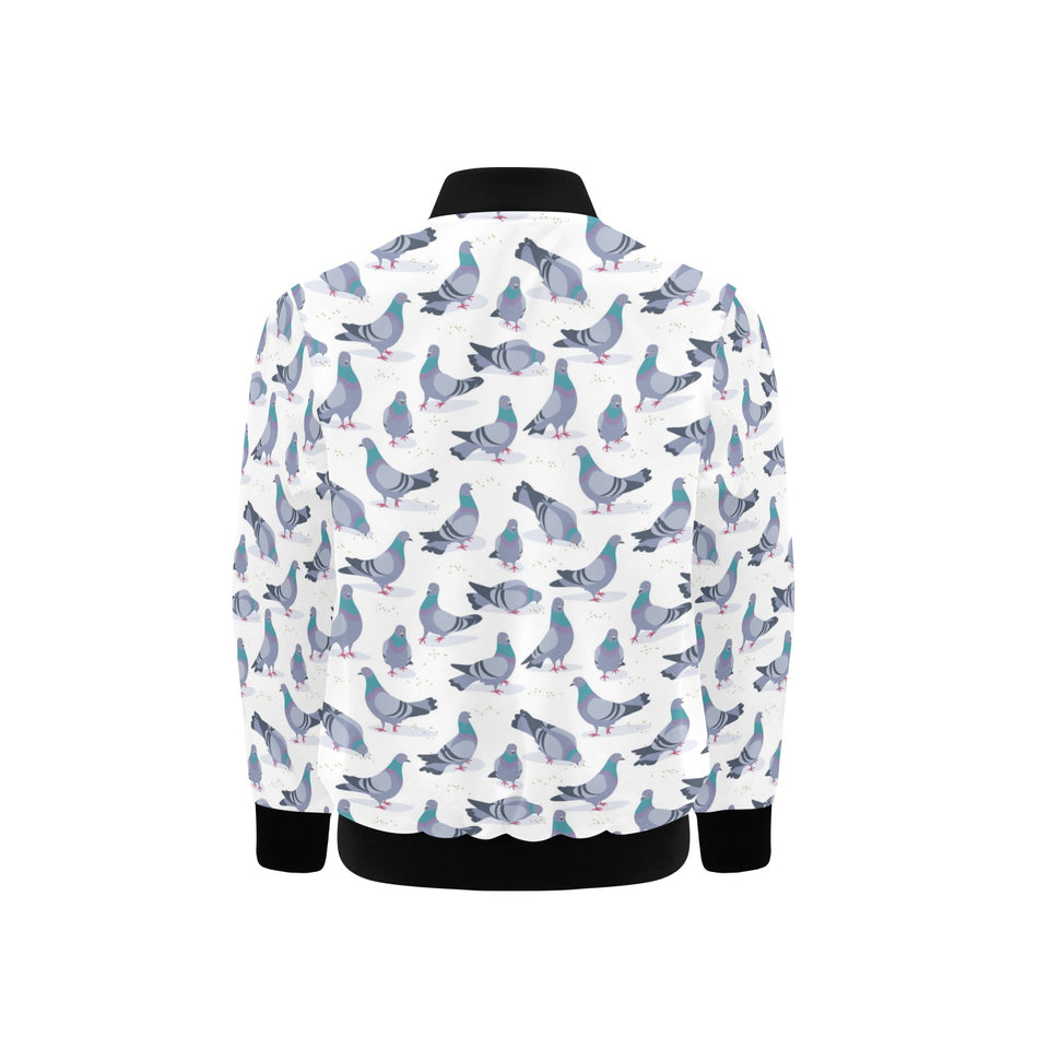 Pigeon Pattern Print Design 03 Kids' Boys' Girls' Bomber Jacket