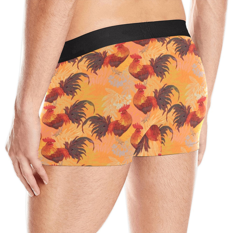 red rooster chicken cock pattern Men's All Over Print Boxer Briefs Men's Underwear