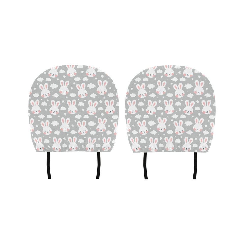 Rabbit cloud Pattern Car Headrest Cover
