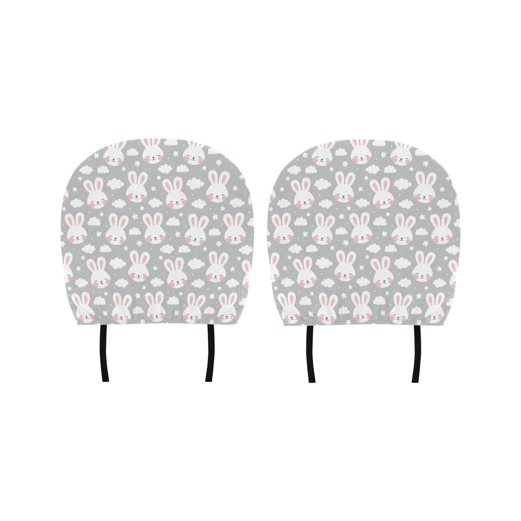 Rabbit cloud Pattern Car Headrest Cover
