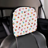 Cake cupcake design pattern Car Headrest Cover