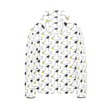 Seagull Pattern Print Design 05 Kids' Boys' Girls' Padded Hooded Jacket