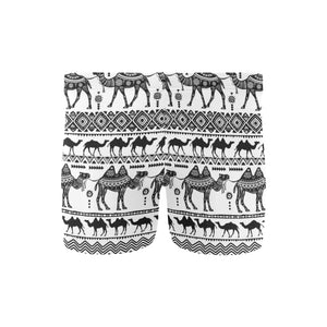 Camel polynesian tribal pattern Men's Swimming Trunks