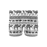 Camel polynesian tribal pattern Men's Swimming Trunks