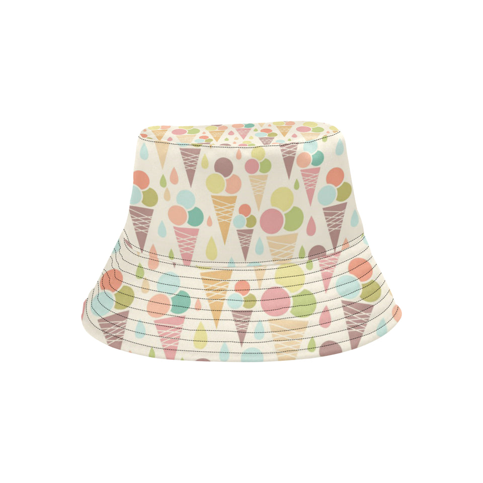 Ice cream cone pattern Unisex Bucket Hat