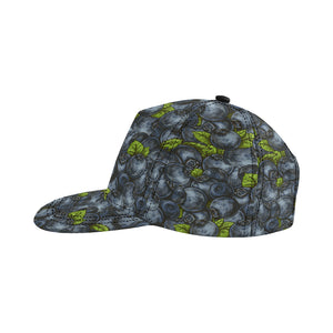 blueberry pattern All Over Print Snapback Cap