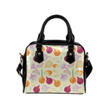 Onion garlic white red pattern Shoulder Handbag