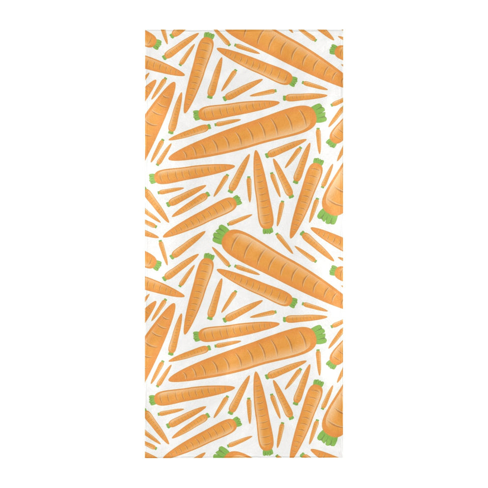 Carrot Pattern Print Design 02 Beach Towel