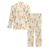 Ice cream cone pattern Men's Long Pajama Set