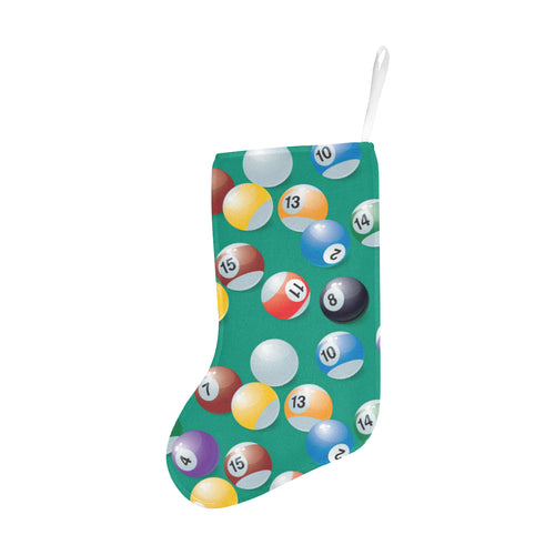 Billiard Ball Pattern Print Design 01 Christmas Stocking