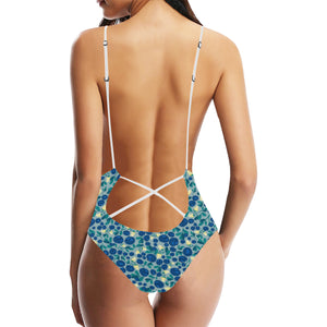 blueberry design pattern Women's One-Piece Swimsuit
