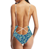 blueberry design pattern Women's One-Piece Swimsuit
