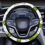 Sketch funny frog pattern Car Steering Wheel Cover