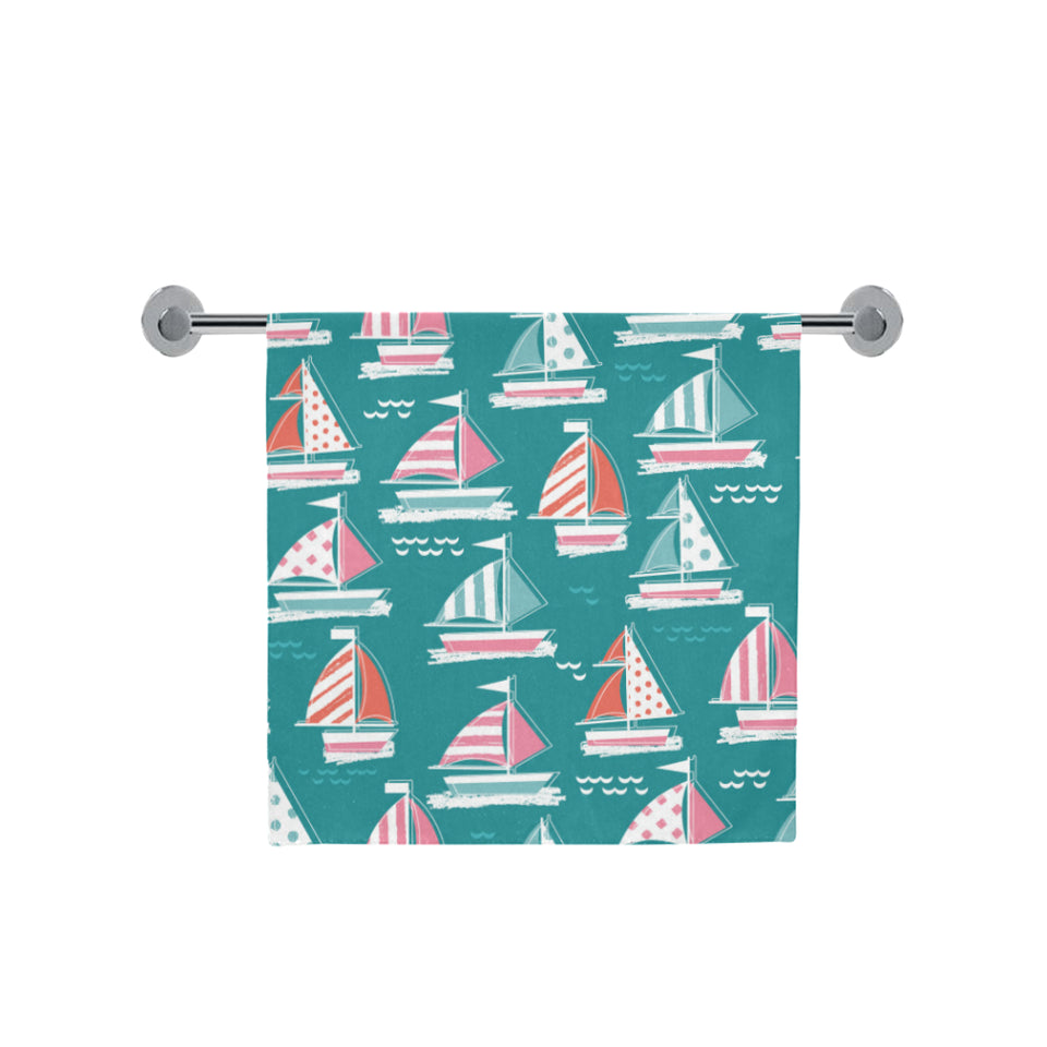 Cute sailboat pattern Bath Towel