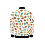 Colorful american football ball pattern Kids' Boys' Girls' Bomber Jacket