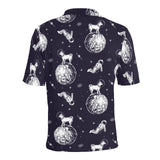 Chihuahua space helmet. astronaut pattern Men's All Over Print Polo Shirt