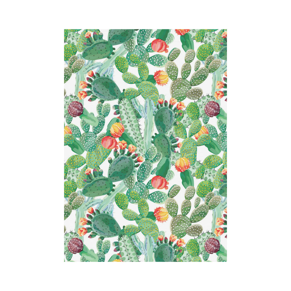 Cactus design pattern copy House Flag Garden Flag