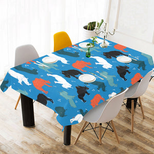 Colorful rhino pattern Tablecloth