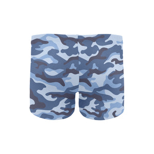 Blue camouflage pattern Men's Swimming Trunks