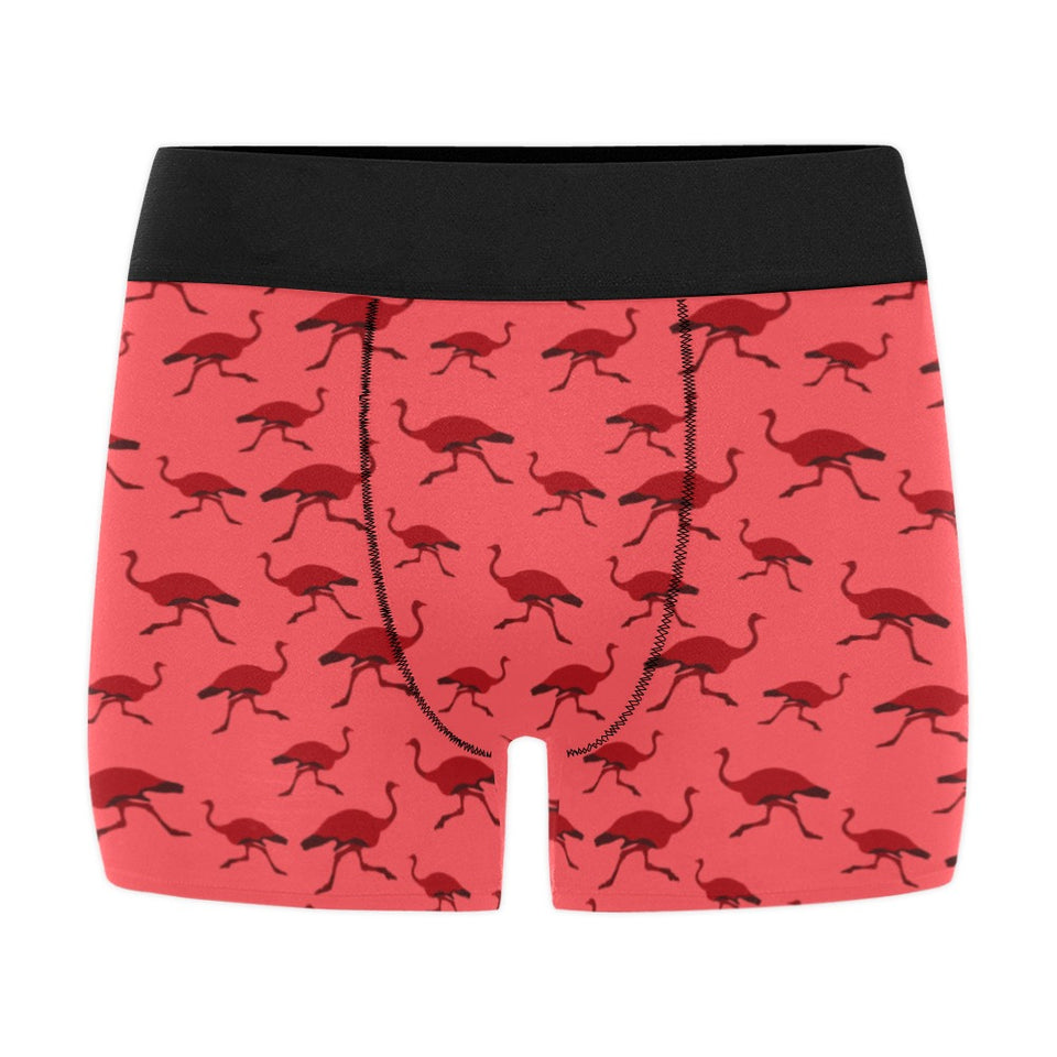 Ostrich Pattern Print Design 03 Men's All Over Print Boxer Briefs Men's Underwear