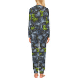 blueberry pattern Women's All Over Print Pajama Set