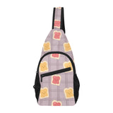 Bread Toast Pattern Print Design 05 All Over Print Chest Bag