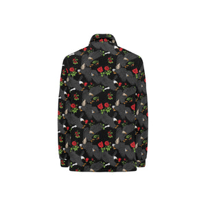 Eagle Pattern Print Design 04 Women's Long Sleeve Polo Shirt