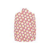 Fried Eggs Pattern Print Design 03 Women's Long Sleeve Polo Shirt