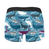 Whale design pattern Men's All Over Print Boxer Briefs Men's Underwear