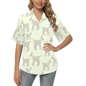 Little young goat pattern Women's All Over Print Hawaiian Shirt