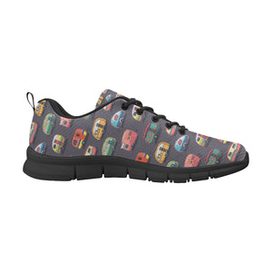 Camper Van Pattern Print Design 02 Men's Breathable Sneakers ( Model 055)