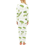 Cucumber sketch pattern Women's All Over Print Pajama Set